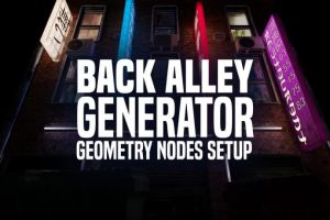 Blender插件楼房巷子街道生成器Back Alley Generator v1.1