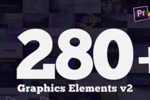 AE、PR模板-280组现代公司文字标题排版图形设计动画素材