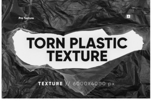 10款高清褶皱撕裂损坏塑料袋纹理背景图片设计素材包 10 Torn Plastic Textures