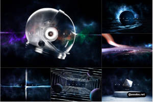 8款未来科幻科技元宇宙星空抽象艺术海报主视觉PSD分层设计素材源文件