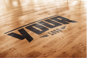 逼真3D渲染篮球企业徽标学校吉祥物运动会品牌logo设计展示PSD样机模板