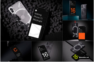 16款高级工业风安卓手机App界面设计作品集贴图PS样机模板素材