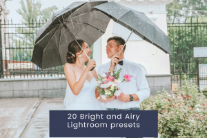20款明亮通透婚礼跟拍小清新人像摄影后期调色Lightroom预设