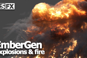 三维实时模拟烟雾火焰爆炸特效软件EmberGen