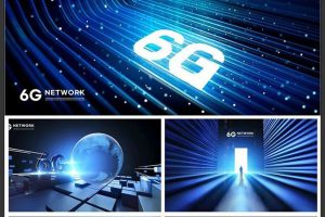 8款网络科技互联网6G大数据快速光纤创意元素PSD海报模板素材