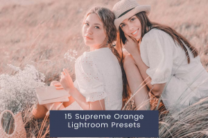 15款时尚旅拍至尊橙色胶片人像摄影后期调色Lightroom预设