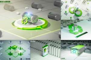 13款创意绿色环保新能源电池电力海报招贴展板设计PSD分层源文件模板素材