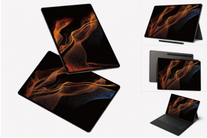 20款三星Tab S8 Ultra平板电脑屏幕演示贴图PSD样机模板设计素材
