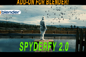 Blender黑科技插件！群体动画粒子蜘蛛、昆虫、蚂蚁等生成插件