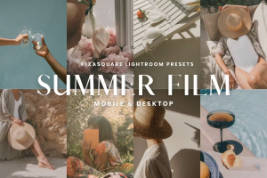 10款夏季复古胶片模拟人像旅拍摄影后期调色Lightroom预设