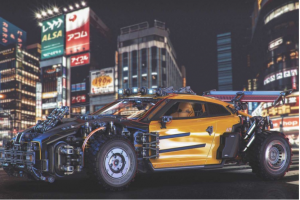 未来科幻赛博朋克超级跑车赛车小汽车3D模型MAX_FBX_OBJ_MTL格式