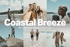 20款海滨夏季胶片人像摄影Lightroom预设及电影视频调色LUT预设
