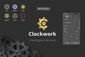 PS插件 Clockwork 1.0.1 齿轮快速生成工具资源