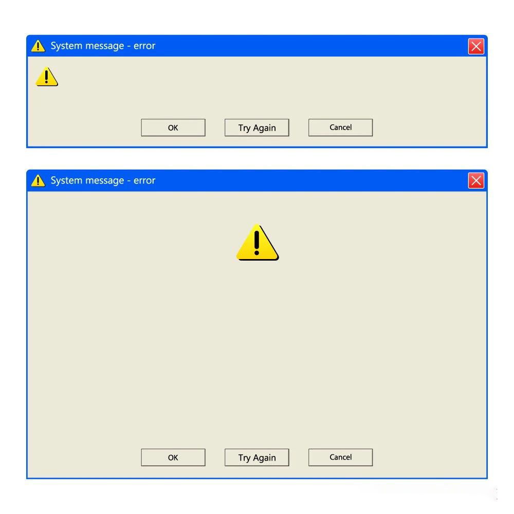 电脑Windows98风格系统弹出窗口框警告图标文件夹eps矢量弹窗素材_琦美素材库，让您的设计少走弯路~