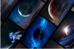 13款未来科幻宇宙外太空数码星球行星科技海报Banner主视觉设计PSD分层模板素材
