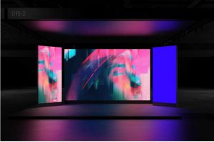 暗黑风大型会议展览会发布会画面海报设计LED屏幕演示贴图PSD样机模板