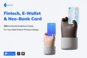 200款时尚金融借记卡信用卡银行卡会员卡卡片设计Figma矢量模板素材包