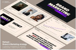 30+页创意品牌战略市场营销策划案图文排版设计PPT&Keynote模板