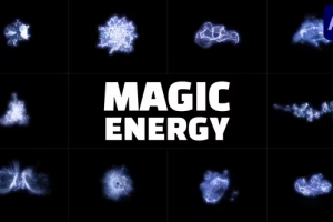 AE模板-逼真的视觉特效爆炸神奇的魔法能量元素发光效果