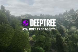 Blender预设 Deep Tree低多边形植物树木资产预设