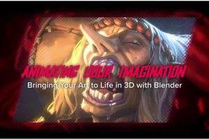 Blender女巫精灵人物角色建模材质灯光渲染教程