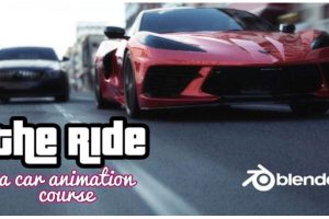 Blender创建汽车跑车行驶3D模型动画视频教程