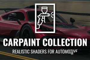 【Blender预设】180组车漆材质着色器资产预设 CarPaint Collection