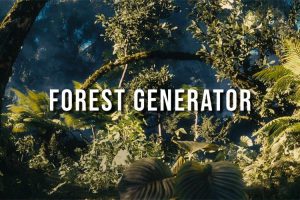 【Blender预设】森林丛林竹林树木场景生成器资产 Forest Generator