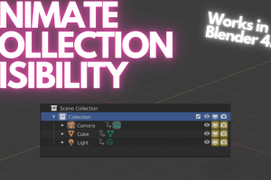 Blender模型可视化控制加速渲染插件 Animate Collection Visibility V1.1