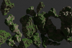 Blender插件 Rock Cliff Maker V2 岩石悬崖生成器