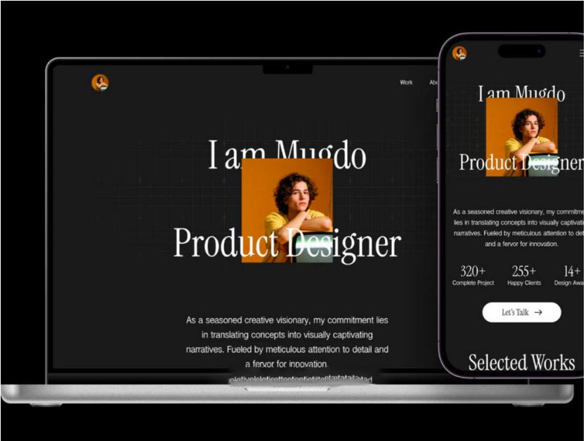 Mugdo 20页极简优雅摄影设计师作品集网站WEB UI界面设计Figma模板源文件素材_琦美素材库,让您的设计少走弯路~