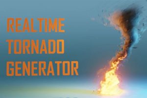 【Blender预设】Realtime Tornado Generator 程序龙卷风特效生成器