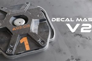 【Blender插件】Decal Master v2.0.2 一键贴图自定义贴花工具+Decals Pack贴图材质