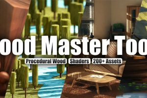 【Blender插件】Wood Master Tools v1.0 程序木材木纹风化材质纹理资产库