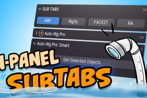 【Blender插件】N Panel Sub Tabs V1.2.2 N面板子选项卡侧面板插件整合