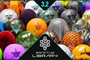 【Blender插件】Sanctus Library 3.20+950贴花新奇材质车漆布料镭射