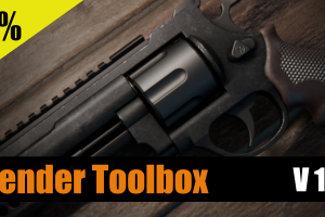 【Blender插件】Render Toolbox v1.2 渲染工具箱一键渲染真实图片场景