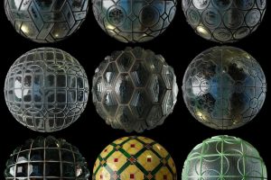 Blender写实半透明玻璃窗户材质球水晶玻璃透明镜面4K纹理贴图