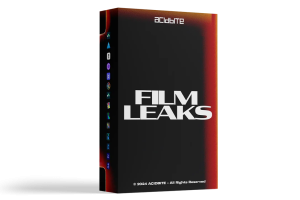 4K视频素材-34个复古电影胶片漏光纹理刮痕闪烁转场动画素材含音效