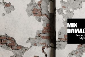 【Blender插件】Mix Damage 1.2 混合伤害24种程序化破坏效果材质