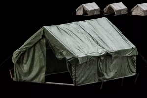 Blender影视写实露营帐篷3D模型庇护所帐篷临时基地帐篷带纹理贴图