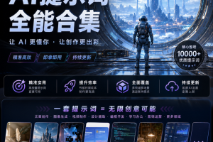820款精选即梦AI提示词指令大全设计文字生成图描述词咒语Ai绘图指令Ai提示词~1544期