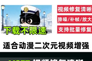 视频清晰补帧VSET软件本地部署处理动漫修复动画二次元视频修复~1556期
